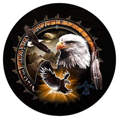Eagle Dreamcatcher Art Bird Native American Round Trivet