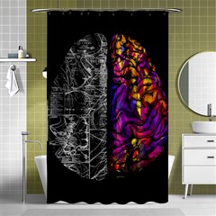 Ambiguity Tobe Brain Duality Mind Minimal Thinking Shower Curtain 48  X 72  (small) 