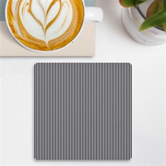 Stripe Line Pattern Black Lines Uv Print Square Tile Coaster 