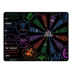 Zodiac Geek Fleece Blanket (small)