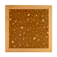 Abstract Minimalism Digital Art Abstract Wood Photo Frame Cube