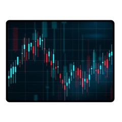 Flag Patterns On Forex Charts Fleece Blanket (small)