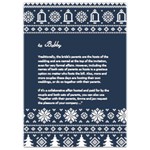 Christmas card Invitation Card 5  x 7  Back