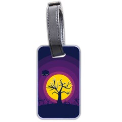 Empty Tree Leafless Stem Bare Branch Luggage Tag (two Sides)