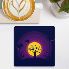 Empty Tree Leafless Stem Bare Branch Uv Print Square Tile Coaster 