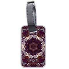 Rosette Kaleidoscope Mosaic Abstract Background Luggage Tag (two Sides)