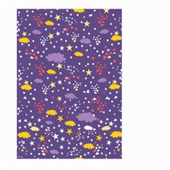 Pattern Cute Clouds Stars Large Garden Flag (two Sides)