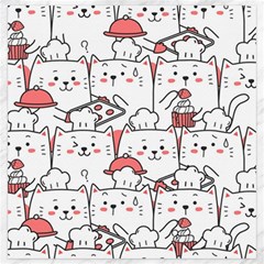 Cute-cat-chef-cooking-seamless-pattern-cartoon Canvas 20  X 20 