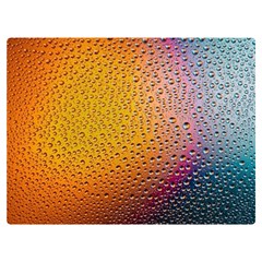 Rain Drop Abstract Design Two Sides Premium Plush Fleece Blanket (extra Small)