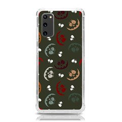 Art Halloween Pattern Creepy Design Digital Papers Samsung Galaxy S20 6 2 Inch Tpu Uv Case