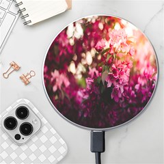 Pink Flower Wireless Fast Charger(white)