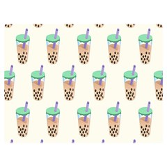 Cute Boba Two Sides Premium Plush Fleece Blanket (extra Small)