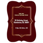 Birthday Invitation Card 5  x 7  (Bracket) Back