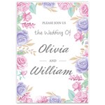 Rose Wedding Invitation Card 5  x 7  Front