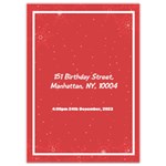 Xmas Invitation Card 5  x 7  Back