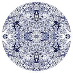 Blue Biro Arabesque Round Trivet