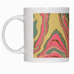 Pattern Glitter Pastel Layer White Mug