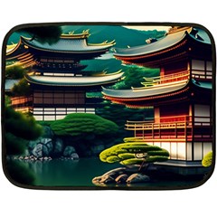 Japan Mount Fuji Japanese Fleece Blanket (mini)