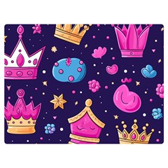 Pattern Royal Crowns Two Sides Premium Plush Fleece Blanket (extra Small)