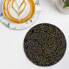 Pattern Abstract Runes Graphic Uv Print Round Tile Coaster