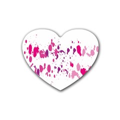 Blot-01  Rubber Coaster (heart)