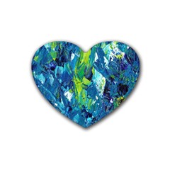 Painting-01 Rubber Coaster (heart)