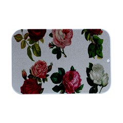 Roses-white Open Lid Metal Box (silver)  
