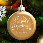 Seanson LED Glass Round Ornament Front