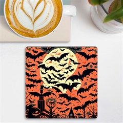 Bat Pattern Uv Print Square Tile Coaster 