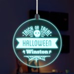 Halloween Skull Trick Or Treat LED Acrylic Ornament Front