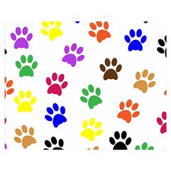Pawprints-paw-prints-paw-animal Premium Plush Fleece Blanket (medium)