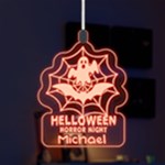 Halloween Ghost Bat LED Acrylic Ornament Front