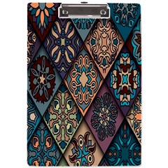 Flower Texture, Background, Colorful, Desenho, A4 Acrylic Clipboard