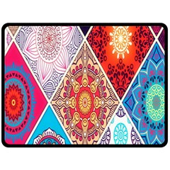 Mandala Pattern, Desenho, Designs, Glitter, Pattern Fleece Blanket (large)