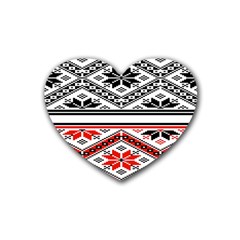 Bulgarian Rubber Coaster (heart)