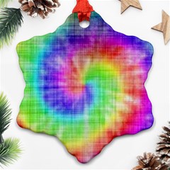 Watercolor-batik Snowflake Ornament (two Sides)