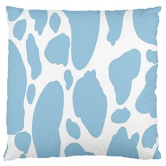 Cow Print, Aesthetic, Y, Blue, Baby Blue, Pattern, Simple Large Cushion Case (one Side)