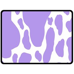 Cow Print, Aesthetic,violelilac, Animal, Purple, Simple Fleece Blanket (large)