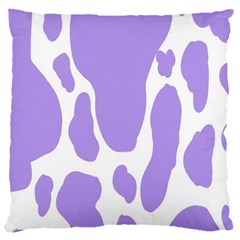 Cow Print, Aesthetic,violelilac, Animal, Purple, Simple Large Cushion Case (one Side)