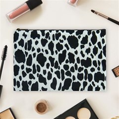 Black And White Cow Print 10 Cow Print, Hd Wallpaper Cosmetic Bag (large)