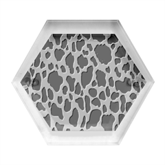 Black And White Cow Print 10 Cow Print, Hd Wallpaper Hexagon Wood Jewelry Box