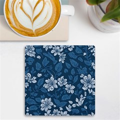 Pattern Flower Nature Uv Print Square Tile Coaster 