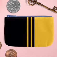 Abstract Design, Minimal, Abstract, Black, Desenho, Flat Large Coin Purse