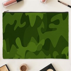 Green Camouflage, Camouflage Backgrounds, Green Fabric Cosmetic Bag (xxxl)