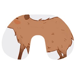 Capybara T- Shirt Cute Capybara Illustration T- Shirt (1) Yoga Reflexion Pose T- Shirtyoga Reflexion Pose T- Shirt Travel Neck Pillow
