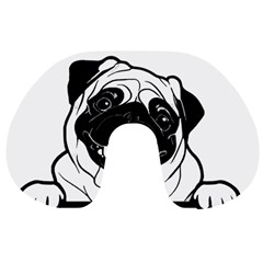 Black Pug Dog If I Cant Bring My Dog I T- Shirt Black Pug Dog If I Can t Bring My Dog I m Not Going Travel Neck Pillow