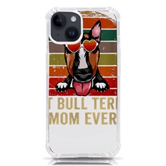 Bull Terrier T- Shirt Best Bull Terrier Moms Gift T- Shirt Iphone 14 Tpu Uv Print Case
