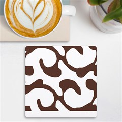 Abstract Pattern Beige Swirl T- Shirt Abstract Pattern Beige Swirl T- Shirt Uv Print Square Tile Coaster 