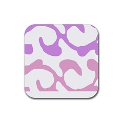 Abstract Pattern Mixed Colored Swirl T- Shirt Abstract Pattern Mixed Colored Swirl T- Shirt Rubber Coaster (square)
