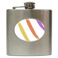 Abstract Pattern T- Shirt Abstract Pattern 6 Hip Flask (6 Oz)